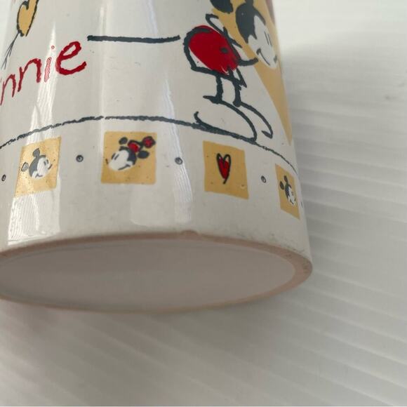 Vintage Mickey loves Minnie mug coffee cup with inside design - Picture 9 of 9